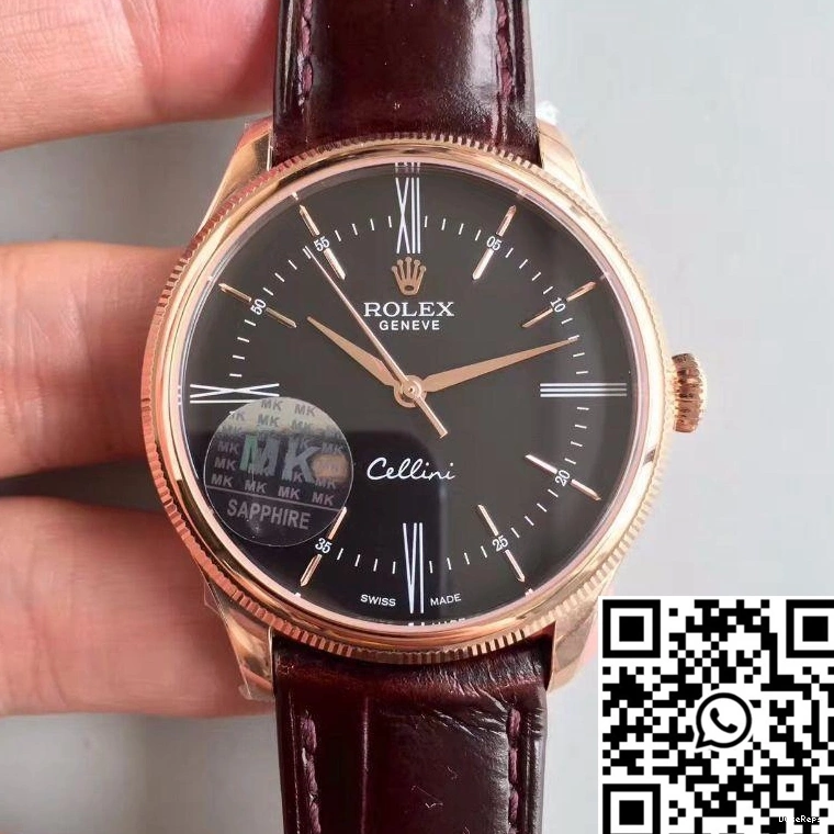 Dial Factory V4 Black MKS 50505 Rolex Cellini 0323